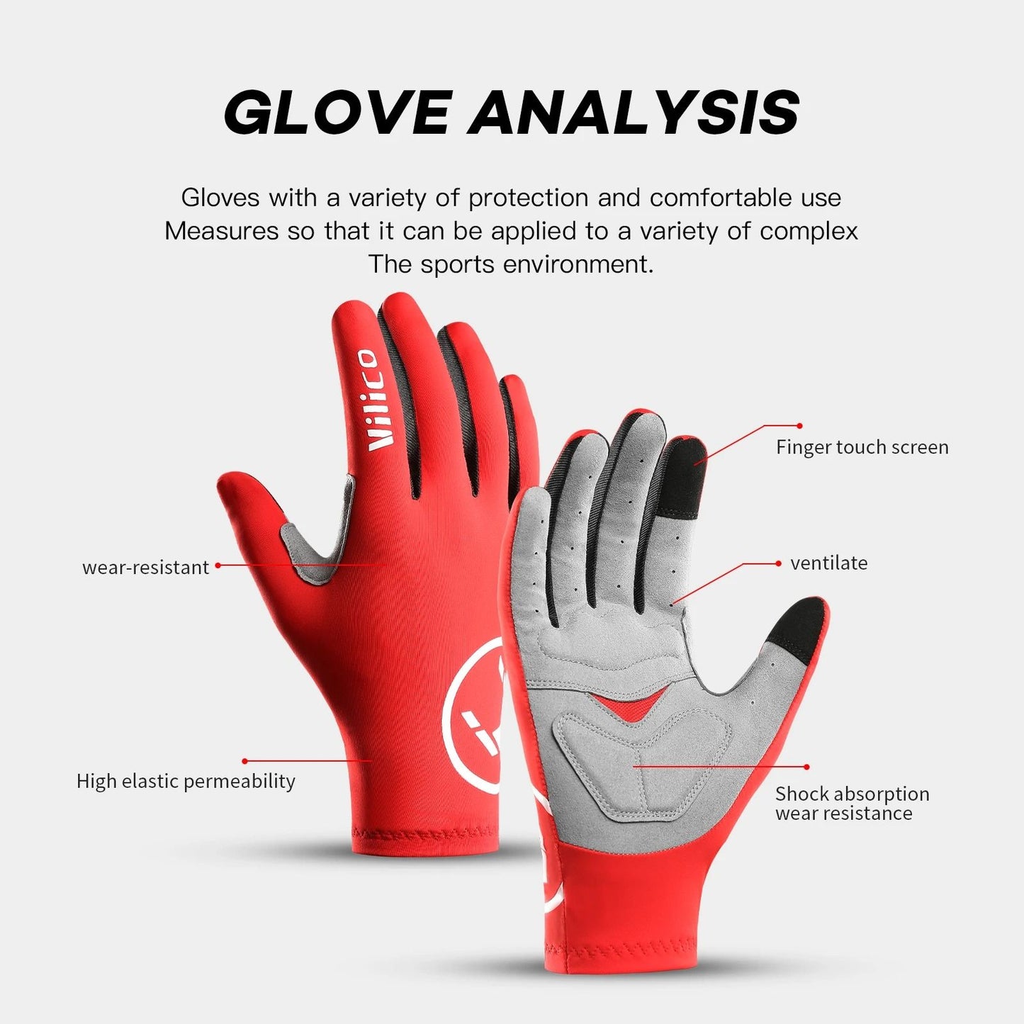 Touch Screen Microfiber Cycling Gloves For Grip And Comfort 4