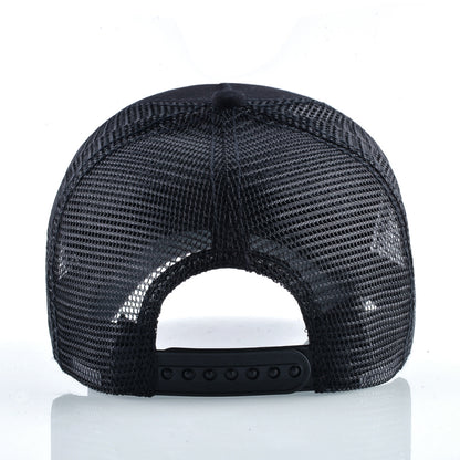 K Baseball Caps Men Snapback Hip Hop Trucker Cap Bull Patch Embroidery Four Seasons Breathable Mesh