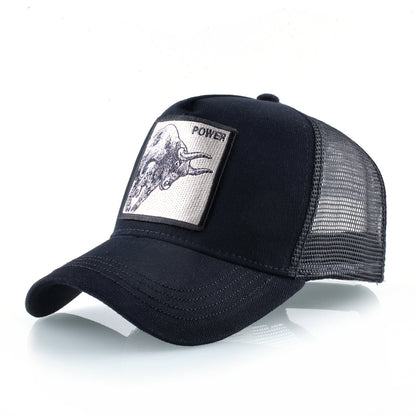 K Baseball Caps Men Snapback Hip Hop Trucker Cap Bull Patch Embroidery Four Seasons Breathable Mesh