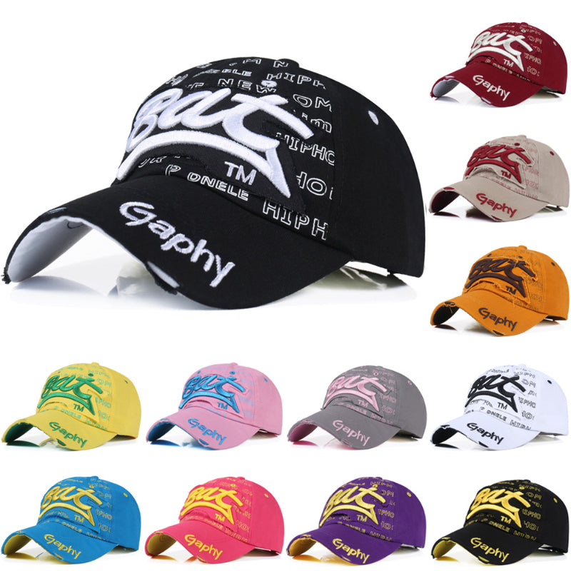 Unisex Summer Baseball Cap Snapback Hats, Hip Hop Curved Brim Gorras, Adjustable Outdoor Travel Sports Hat