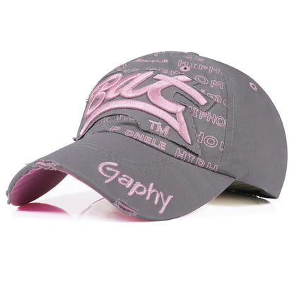 Unisex Summer Baseball Cap Snapback Hats, Hip Hop Curved Brim Gorras, Adjustable Outdoor Travel Sports Hat