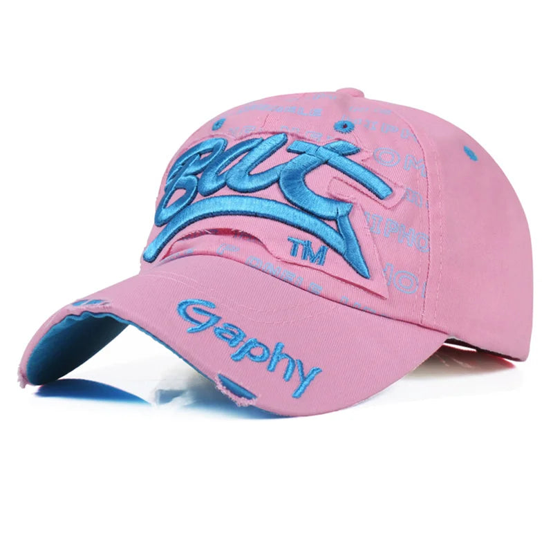 Unisex Summer Baseball Cap Snapback Hats, Hip Hop Curved Brim Gorras, Adjustable Outdoor Travel Sports Hat