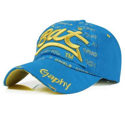 Unisex Summer Baseball Cap Snapback Hats, Hip Hop Curved Brim Gorras, Adjustable Outdoor Travel Sports Hat