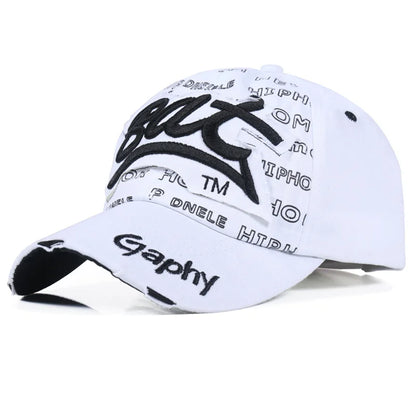 Unisex Summer Baseball Cap Snapback Hats, Hip Hop Curved Brim Gorras, Adjustable Outdoor Travel Sports Hat