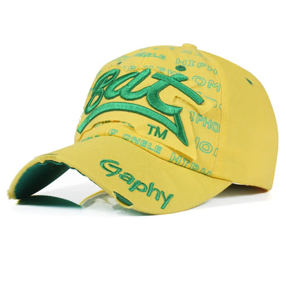 Unisex Summer Baseball Cap Snapback Hats, Hip Hop Curved Brim Gorras, Adjustable Outdoor Travel Sports Hat