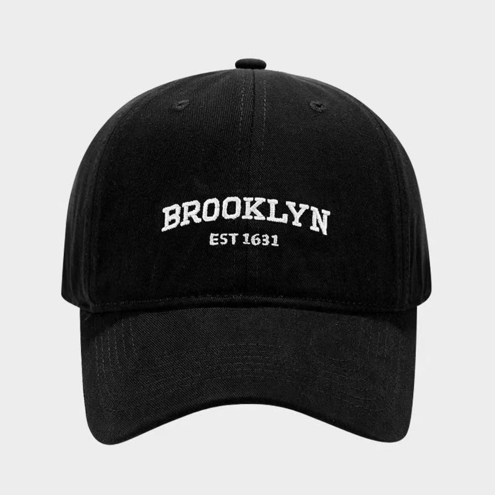 Fashion Breathable Men Baseball Hat Anti-UV Lightweight Peaked Cap, Soft Polyester Sunshade Hat with Embroidered Letter