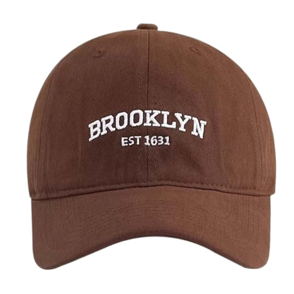 Fashion Breathable Men Baseball Hat Anti-UV Lightweight Peaked Cap, Soft Polyester Sunshade Hat with Embroidered Letter