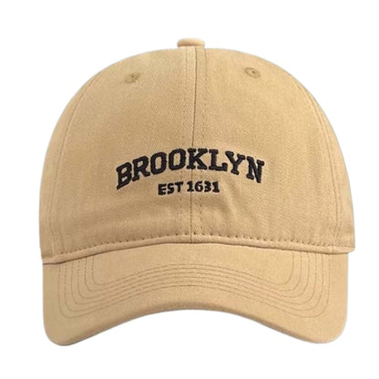 Fashion Breathable Men Baseball Hat Anti-UV Lightweight Peaked Cap, Soft Polyester Sunshade Hat with Embroidered Letter