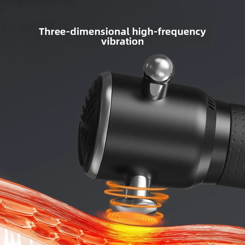 High Frequency Massage Gun With Four Interchangeable Heads And Deep Tissue Relief 2