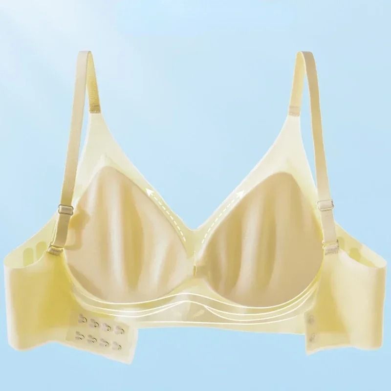 Light Ice Silk Seamless Support Bra Comfortable Breathable NonMarking Design 4