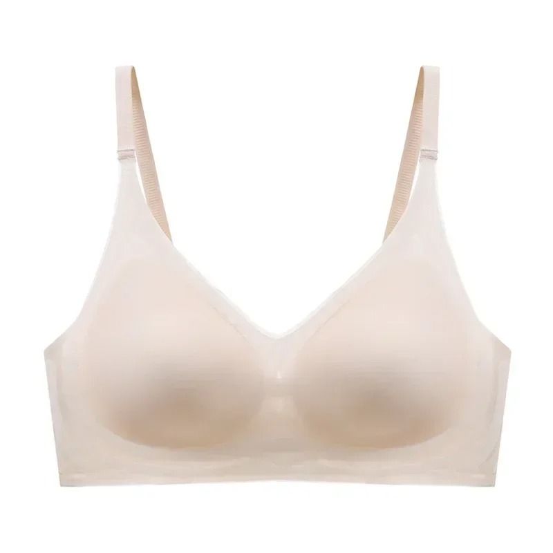 Light Ice Silk Seamless Support Bra Comfortable Breathable NonMarking Design 8