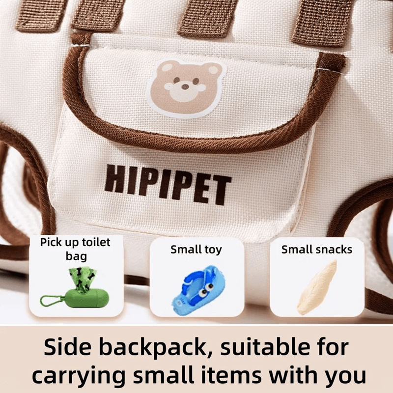 Convertible Breathable Hands Free Pet Carrier Sling Bag For Hiking And Daily Use 3