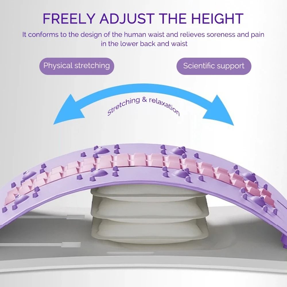 Back Stretcher Pillow Lumbar Support With Neck Massage For Posture Correction And Pain Relief 5