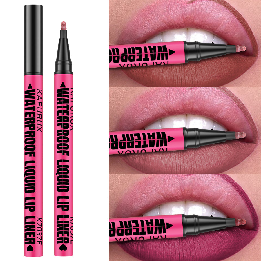 Liquid Matte Lipliner Pencil, Waterproof Plumping Stain Lipstick, Natural Lip Liner Outline, Lips Contour Makeup