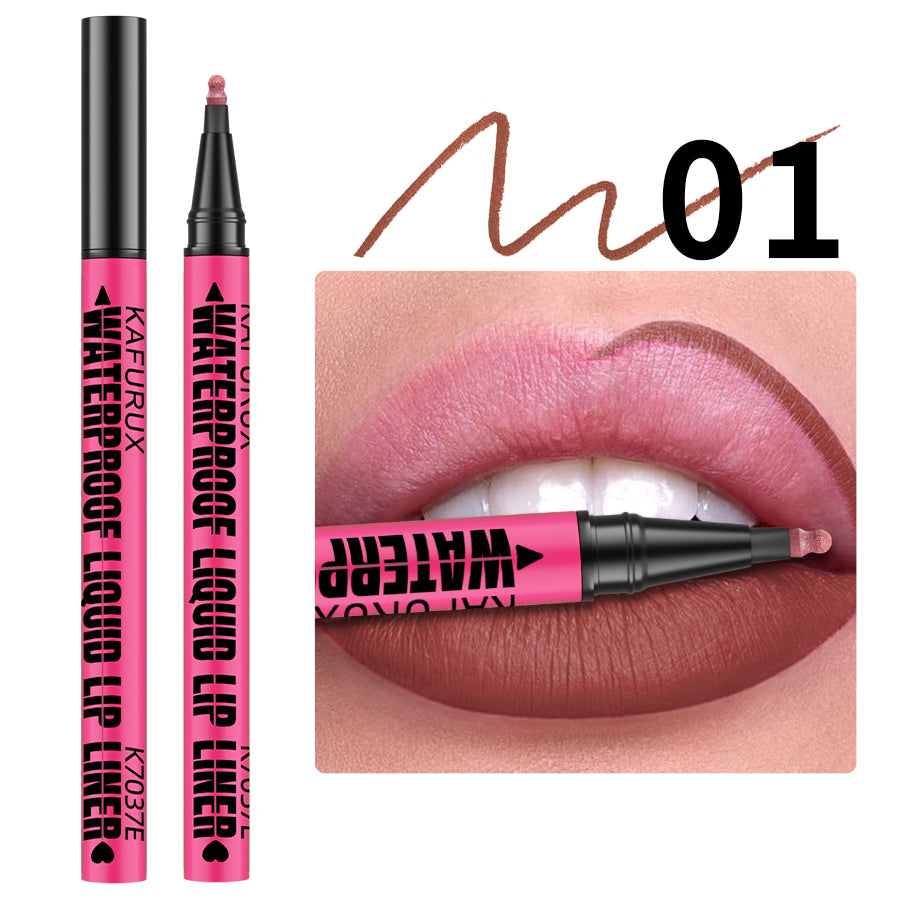 Liquid Matte Lipliner Pencil, Waterproof Plumping Stain Lipstick, Natural Lip Liner Outline, Lips Contour Makeup
