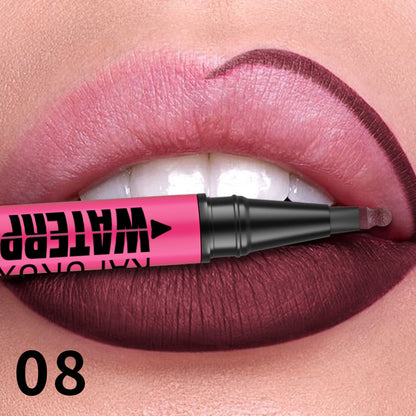 Liquid Matte Lipliner Pencil, Waterproof Plumping Stain Lipstick, Natural Lip Liner Outline, Lips Contour Makeup