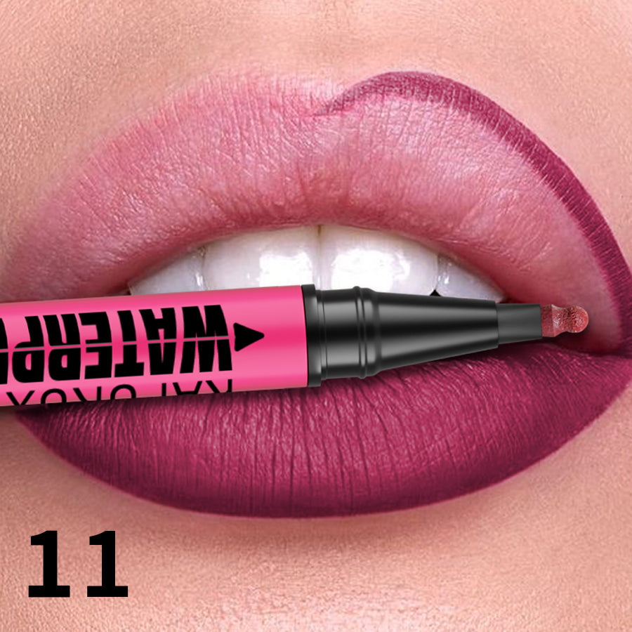 Liquid Matte Lipliner Pencil, Waterproof Plumping Stain Lipstick, Natural Lip Liner Outline, Lips Contour Makeup
