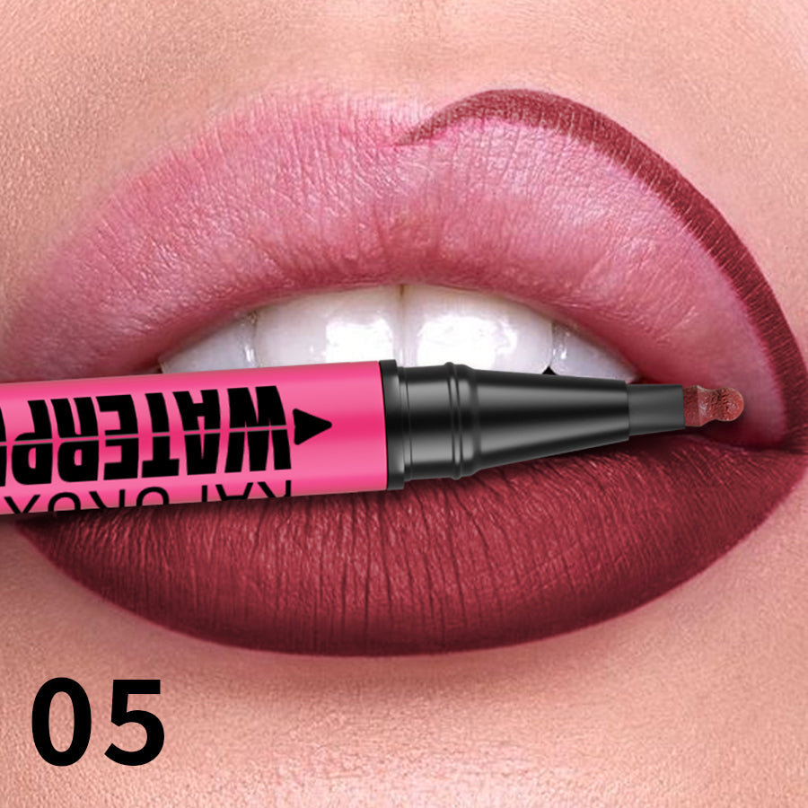 Liquid Matte Lipliner Pencil, Waterproof Plumping Stain Lipstick, Natural Lip Liner Outline, Lips Contour Makeup