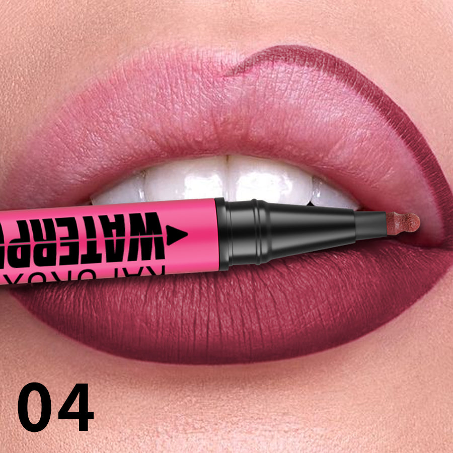 Liquid Matte Lipliner Pencil, Waterproof Plumping Stain Lipstick, Natural Lip Liner Outline, Lips Contour Makeup