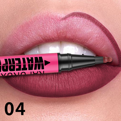 Liquid Matte Lipliner Pencil, Waterproof Plumping Stain Lipstick, Natural Lip Liner Outline, Lips Contour Makeup
