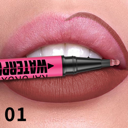 Liquid Matte Lipliner Pencil, Waterproof Plumping Stain Lipstick, Natural Lip Liner Outline, Lips Contour Makeup
