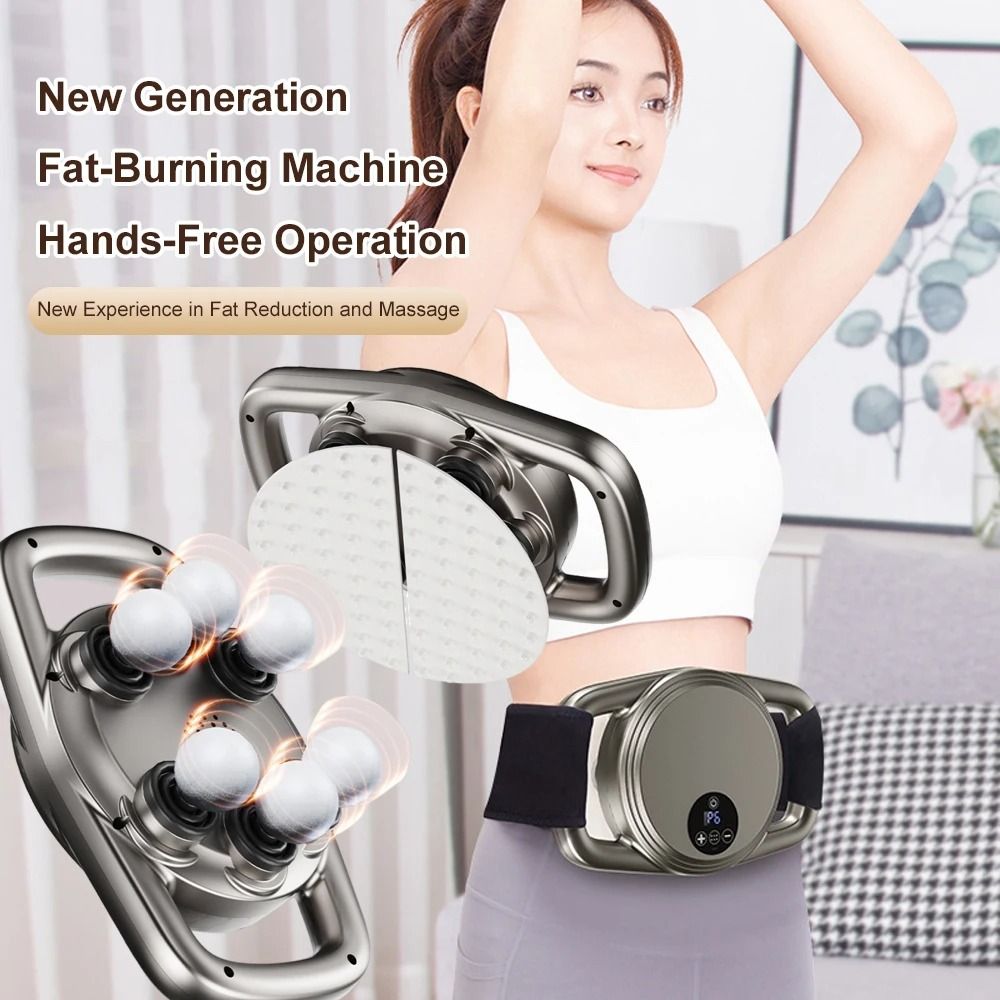 Electric Muscle Massager Gun with 6 Heads for Full Body Pain Relief and Fatigue Recovery