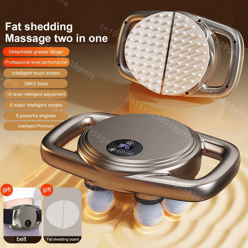 Electric Muscle Massager Gun With 6 Heads For Full Body Pain Relief And Fatigue Recovery 10
