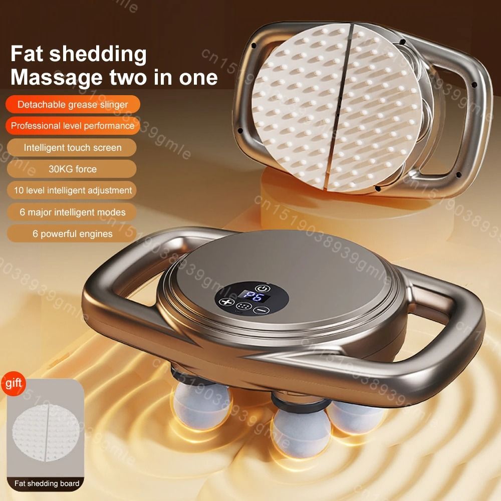 Electric Muscle Massager Gun With 6 Heads For Full Body Pain Relief And Fatigue Recovery 8
