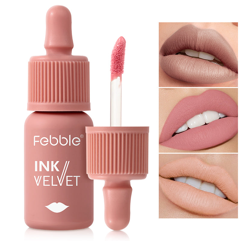 Color Matte Lip Gloss, Nude Velvet Liquid Lipstick, Multifunctional Long-lasting Lip Cosmetics, Autumn Winter Makeup