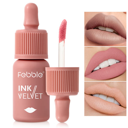 Color Matte Lip Gloss, Nude Velvet Liquid Lipstick, Multifunctional Long-lasting Lip Cosmetics, Autumn Winter Makeup
