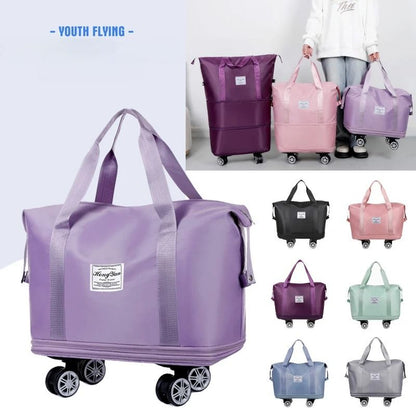 Universal Wheel Expandable Travel Bag With Large Capacity And DryWet Separation 1
