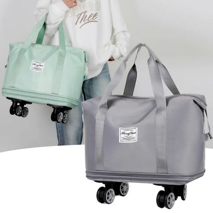 Universal Wheel Expandable Travel Bag With Large Capacity And DryWet Separation 3