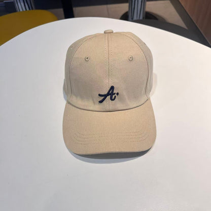 Retro Street Letter Embroidered Baseball Cap, Big Head Circumference Adjustable Duckbill Hat for Men and Women Casual