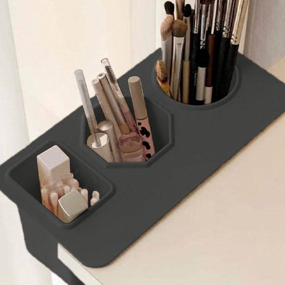 Simple and Multifunctional Table side Adhesive Makeup Brush Storage Tube Student Stationery, Pen Holder.