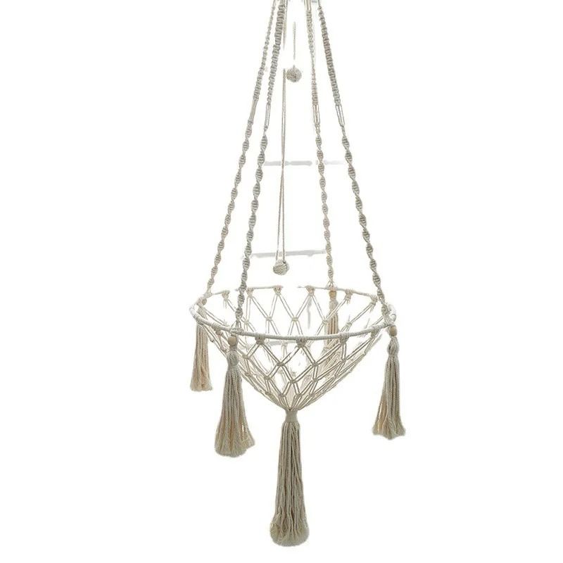Hand Woven Cat Hammock With Cushion Indoor Hanging Swing Bed 6