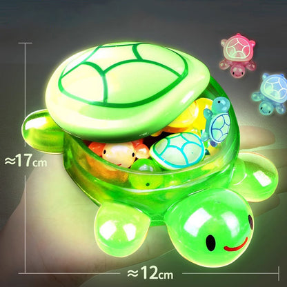 Glowing Luminous Turtle Storage Box, Resin Crafts Home Decor, Glowing Small Turtle Toy, Ornamental Decorative Case