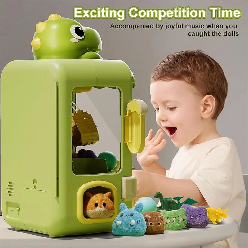 Dinosaur Claw Machine Toy With Music And Adjustable Arm 3