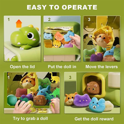 Dinosaur Claw Machine Toy With Music And Adjustable Arm 4