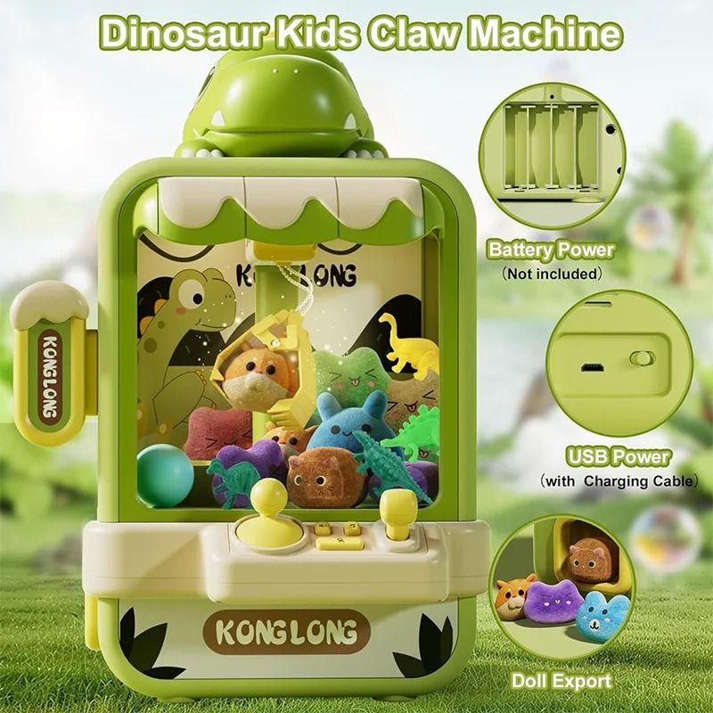 Dinosaur Claw Machine Toy With Music And Adjustable Arm 5