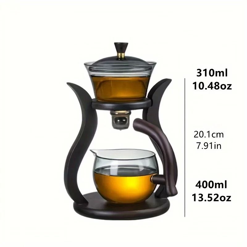 Glass Tea Set With Magnetic Switch Teapot And Infuser  SemiAutomatic Drip Teapot With Optional Cups 5