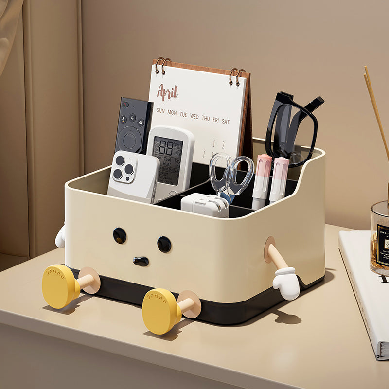 UFORU Desktop Storage Box, Remote Control, Debris Organizer for Office, Dormitory, and Stationery Compartment