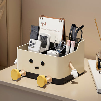 UFORU Desktop Storage Box, Remote Control, Debris Organizer for Office, Dormitory, and Stationery Compartment