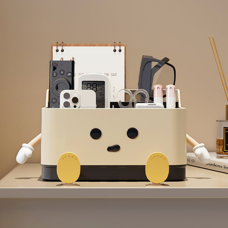 UFORU Desktop Storage Box, Remote Control, Debris Organizer for Office, Dormitory, and Stationery Compartment