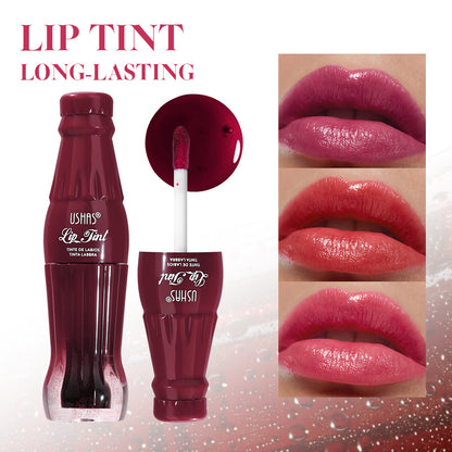 Lip Tint Waterproof High Pigment DualPurpose Lip Gloss For Lips And Cheeks Coke Bottle Appearance 3