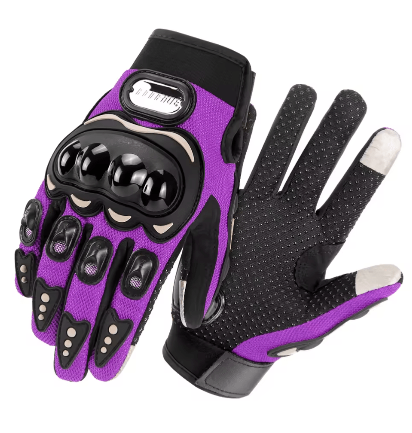 Breathable Mesh Full Finger Motorcycle Gloves With Touchscreen And Knuckle Protection 9