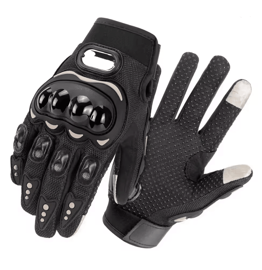 Breathable Mesh Full Finger Motorcycle Gloves With Touchscreen And Knuckle Protection 4