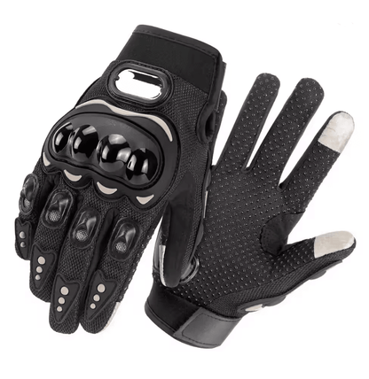 Breathable Mesh Full Finger Motorcycle Gloves With Touchscreen And Knuckle Protection 4