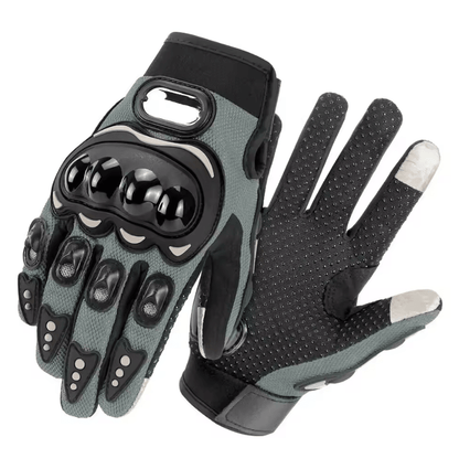 Breathable Mesh Full Finger Motorcycle Gloves With Touchscreen And Knuckle Protection 6