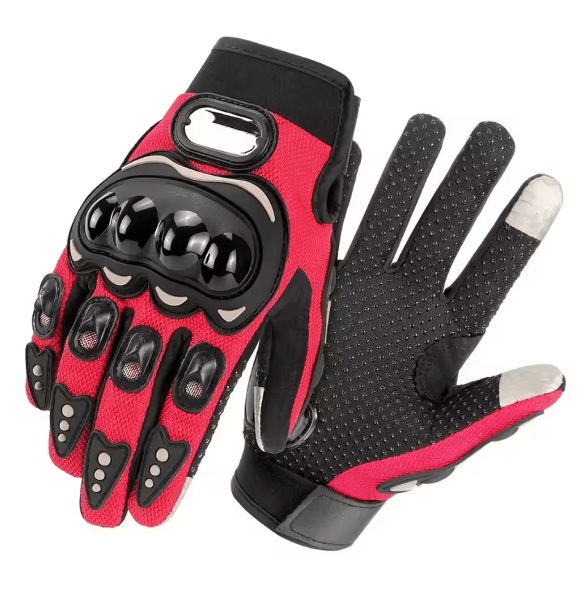 Breathable Mesh Full Finger Motorcycle Gloves With Touchscreen And Knuckle Protection 7