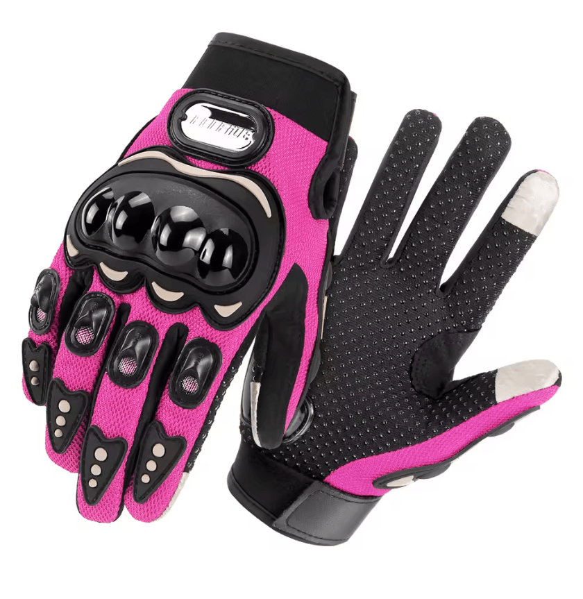 Breathable Mesh Full Finger Motorcycle Gloves With Touchscreen And Knuckle Protection 8